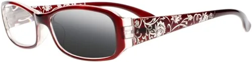 Vista 4 de Gafas de sol fotocromáticas de transición para mujer, tallan flores, UV400
