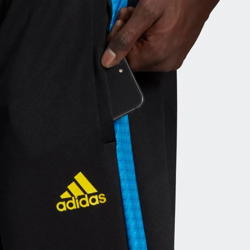 Vista 5 de ADIDAS TIRO X Lego - Pantalones deportivos para hombre, negroazul brillanteamarillo, talla XL, Negro, azul brillante, amarillo