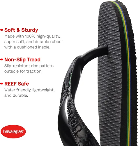 Vista 2 de Havaianas Men's Brazil Flip Flop Sandal