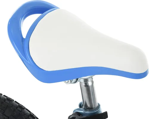 Vista 4 de Huffy Zazzle - Bicicleta para niña con ruedas de entrenamiento, serpentinas y cesta Azul claro