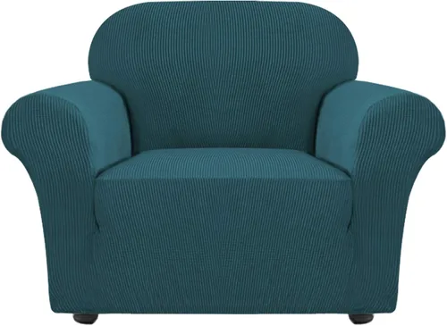 Vista 33 de Turquoize Funda elástica para silla reclinable, funda para sofá reclinable, funda de sofá de 1 pieza con bolsillo lateral, funda protectora