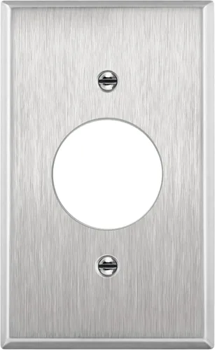 Vista 9 de ENERLITES Combinación de salida dúplex / receptáculo individual de 1.406 pulgadas, cubierta de placa de pared con orificio, tamaño estándar de 2