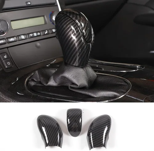 Vista 9 de PIUGILH Cubierta de Cabeza de Perilla de Palanca de Cambios Trim Compatible con Corvette C6 2005-2013 Accesorios Interiores, Cubierta de Cabeza