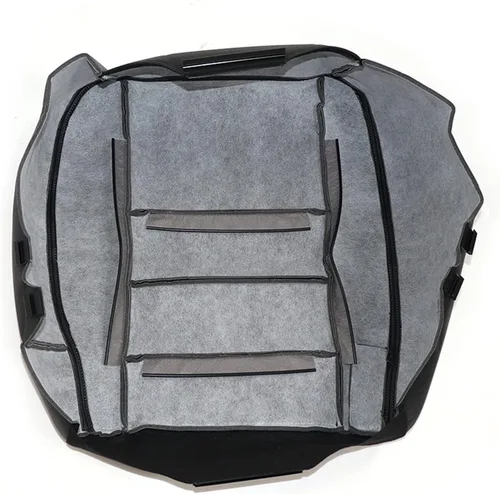Vista 6 de GXARTS Funda de asiento de cuero de repuesto para parte superior del lado del conductor, color negro, compatible con Ford F-250 F-350 F-450 F-550
