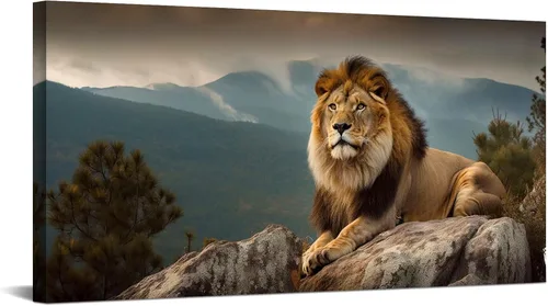 Vista 19 de YONICA Lienzo de pared de animales de la naturaleza, pintura de pared de águila, impresión artística de águila calva voladora impresa en lienzo