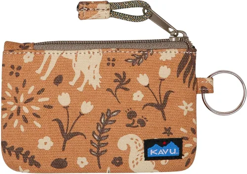 Vista 34 de KAVU Stirling Cartera delgada de lona de algodón con cremallera de doble cara