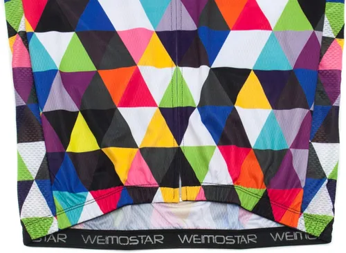 Vista 110 de Weimostar Hombre Ciclismo Jersey Manga Corta Bicicleta Ropa Multicolor Diamante