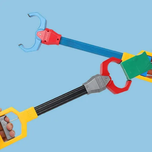 Vista 5 de Wokyo Grabber - Juguete robótico de mano larga para niños, juguete de inteligencia para niños, juguetes para recoger juguetes de 19 pulgadas (azul)..