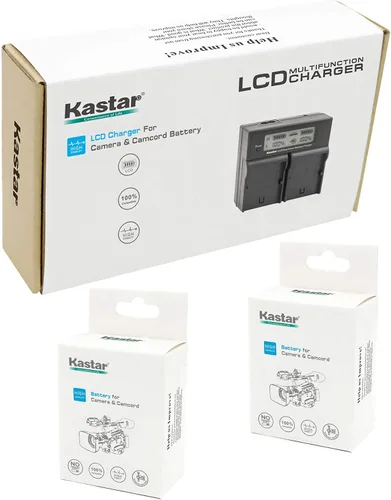 Vista 7 de Kastar Cargador rápido dual LCD y batería 2X para JVC SSL-JVC70 SSL-JVC75 BN-S8I50 GY-HMQ10 GY-LS300 GY-HM200 GY-HM200HW GY-HM200U GY-HM600