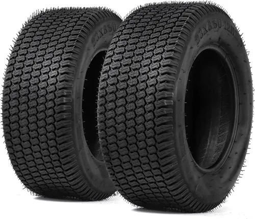 Vista 10 de YITAMOTOR Neumáticos para cortacésped de 15 x 6.00-6 (juego de 2), neumático de césped de tractor sin cámara de 4 capas, neumáticos de cortacésped