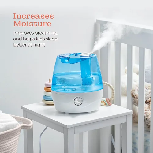 Vista 3 de Humidificadores de Niebla Fría para Dormitorio - Depósito de Agua de 2.2L, para Bebé, Oficina, Vaporizador de Aire Ultrasónico Silencioso, Nivel