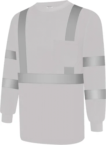 Vista 18 de Camisas de seguridad Uno Mejor para hombre Clase 3 Camisas de alta visibilidad, Camisas reflectantes de alta visibilidad para hombre y mujer