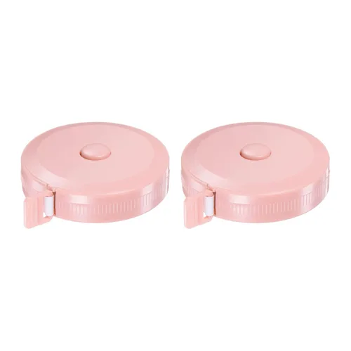 Vista 7 de HARFINGTON 2 cintas métricas redondas retráctiles de 4.9 ft/60 pulgadas, tamaño de bolsillo para medidas de cuerpo, tela, costura y manualidades