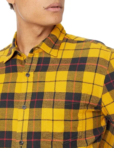 Vista 3 de Tienda Essentials - Camisa de franela de manga larga para hombre disponible en tallas para hombres grandes y altos