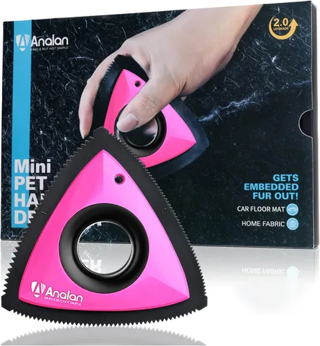 Vista 8 de Analan - Removedor miniatura de pelo de mascotas, de gato o de perro. Cepillo para limpiar las telas del auto, el sofá, el hogar Deep Cleaning