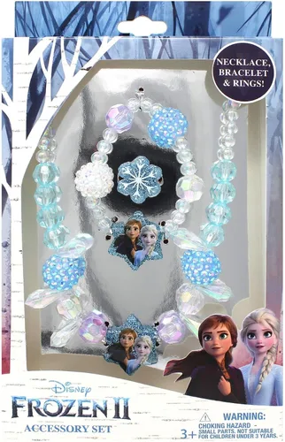 Vista 13 de LUV HER Girls Jewelry Set - Dress Up Toy Jewelry Box Set with Bead Necklaces, Bracelets, and Rings - Frozen Play Accessories - Ages 3+
