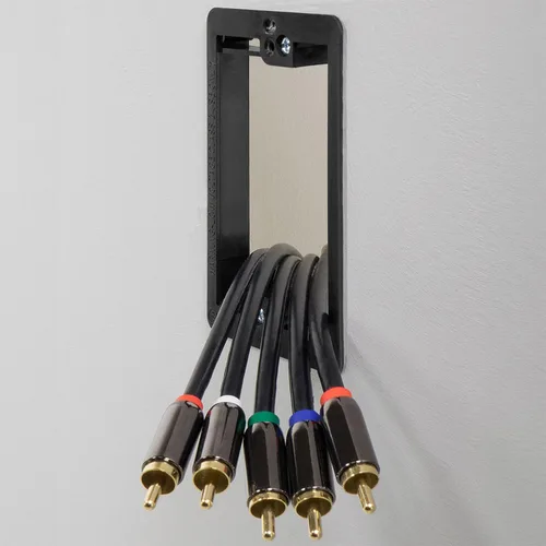 Vista 5 de Fosmon Soporte de montaje de bajo voltaje (1 banda), caja de pared de bajo voltaje, placa de pared de una sola banda para cables telefónicos, cables