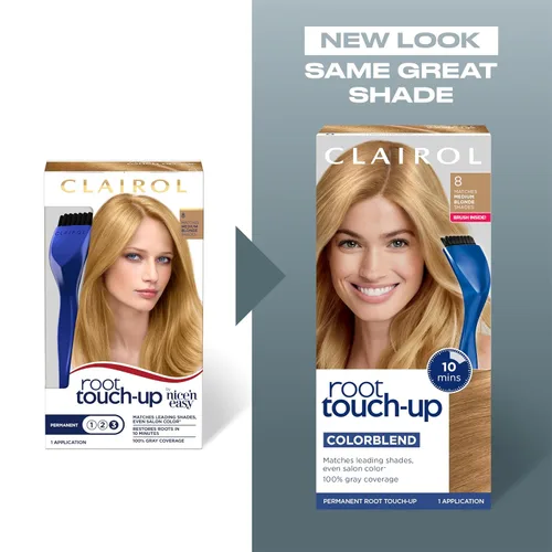 Vista 108 de Clairol Root Touch-Up de Nice'n Easy Tinte Permanente para el Cabello, 10 Rubio Extra Claro, Paquete de 1 Clairol Root Touch Up - Tinte permanente