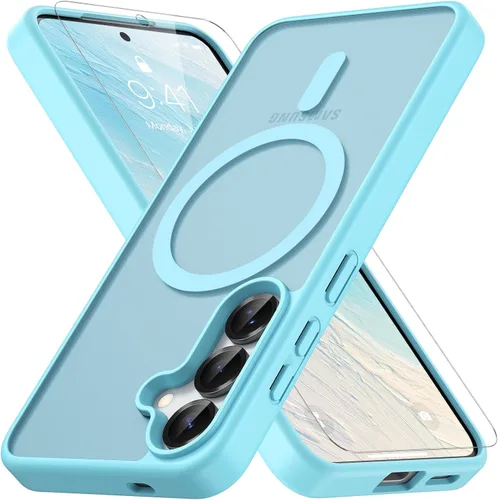 Vista 16 de Vansdon Funda para Samsung Galaxy S24 Plus, S25 Plus, S26 Plus, azul marino