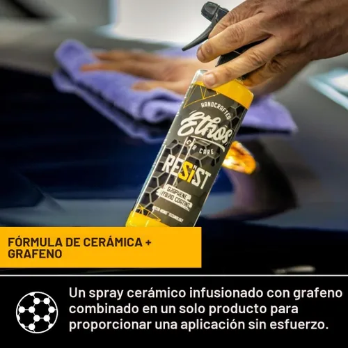 Vista 8 de RESIST Revestimiento en Aerosol de Grafeno - Revestimiento Cerámico UV para Autos - Fórmula Híbrida 2 en 1 Revestimiento en Aerosol Cerámico