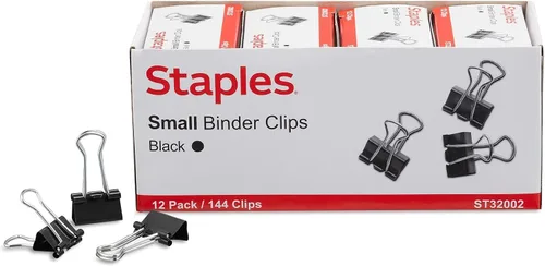 Vista 6 de Grapas; sujetadores de metal, color negro, 2 pulgadas de tamaño con 1 pulgada de capacidad