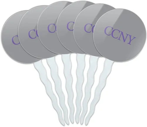 Vista 287 de Abilene Christian - Juego de 6 palillos para cupcakes con logotipo secundario
