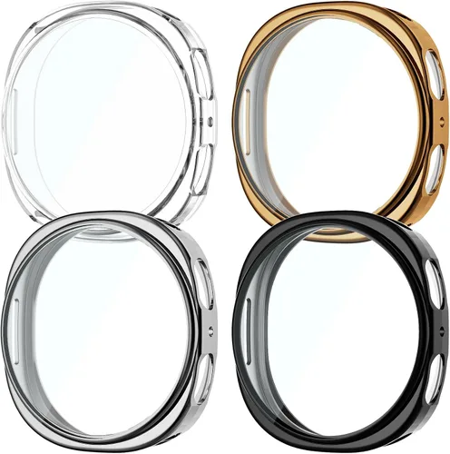 Vista 12 de Rc-Z para Samsung Galaxy Watch 5/Galaxy Watch 4 de 40 mm, paquete de 4 fundas de TPU suave con cubierta completa para la cara, protector de pantalla