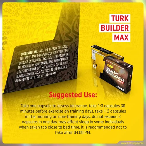 Vista 5 de HTLT Suplementos Turk Builder MAX, soporte de fuerza, 40 cápsulas