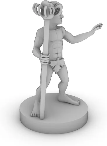 Vista 2 de Gnome Naked Wizard Mesa DND Gaming Miniatura