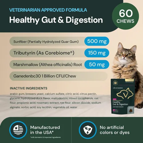 Vista 3 de VetriScience Veterinary Strength intestinal saludable y digestión, 60