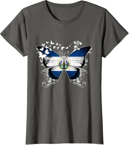 Vista 9 de Camiseta con diseño de bandera de El Salvador