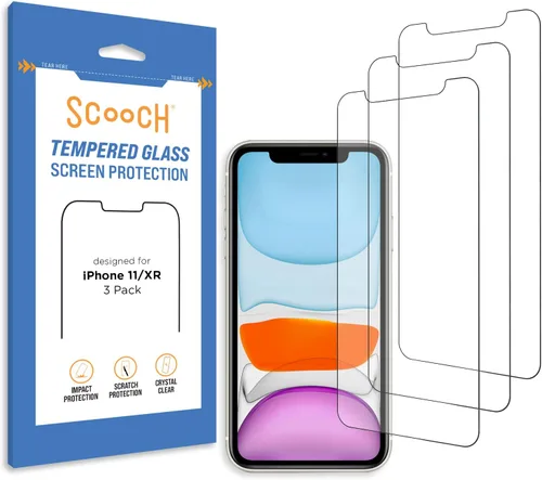 Vista 12 de Scooch® Paquete de 3 protectores de pantalla para iPhone SE (3ª generación 2022 y 2ª generación 2020), vidrio templado 9H de alta calidad