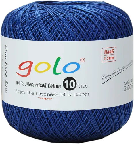 Vista 53 de Golo - 3 bolas de hilo de ganchillo tamaño 10, hilo de crochet para tejer a mano 102
