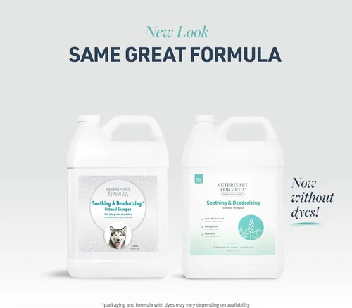 Vista 29 de Veterinary Formula Smart Coat Complex - Champú de avena calmante y desodorizante para perros, 17 onzas líquidas, bicarbonato de sodio elimina