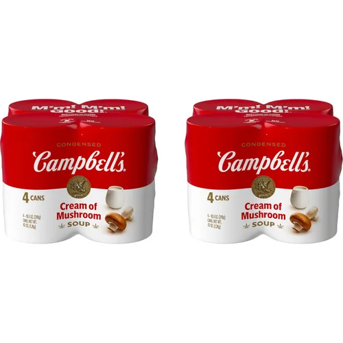 Vista 8 de Campbell's Cream of Mushroom - Sopa condensada de crema de champiñones, lata de 10.5 onzas
