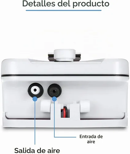 Vista 2 de Sunsbell - Kit de bomba de aire oxigenadora para tanque de peces de estanque alimentado por energía solar, blanco, de una pieza, bomba de aire
