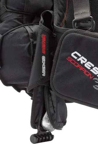Vista 6 de Cressi Buceo Back-Inflation BCD - Cómodo como una mochila - Sistema de bolsillo de peso vertical - Bolsillos de gran volumen - Scorpion: diseñado