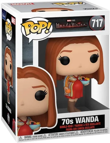 Vista 3 de Funko Wanda 70's Pop #717 Pop TV: Figura de vinilo Wanda Vision (con protector EcoTek para proteger la caja de exhibición)