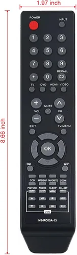 Vista 4 de NS-RC05A-13 NS-RC04A-12 Reemplazo LCD TV DVD Combo remoto para Insignia NS-32LD120A13 NS-24LD100A13 NS-29LD120A13 NS-19ED200NA14 NS-28ED200NA14