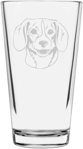 Vista 82 de Podenco Canario - Vaso de pinta de 16 onzas con temática de perro personalizado