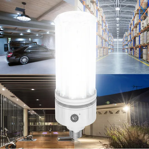 Vista 6 de NS Bombillas LED de maíz de 100 W, 5000 K, AC110-277 V, 16000 lm, base E26/E39, halogenuros metálicos de repuesto LED HID CFL para iluminación