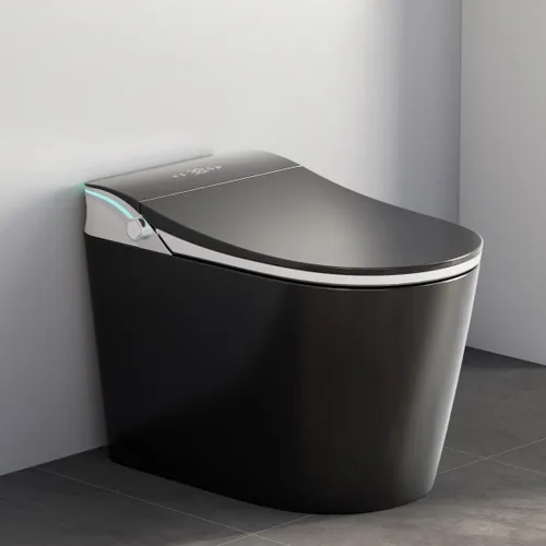 Vista 10 de Inodoro inteligente WinZo, inodoro sin tanque Dynamic Clean con secador, inodoro de una pieza de altura de comodidad ADA con bidé de agua caliente