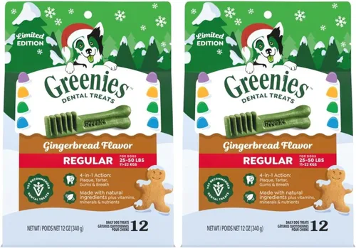 Vista 17 de Greenies Golosinas dentales regulares para perros, menta, original