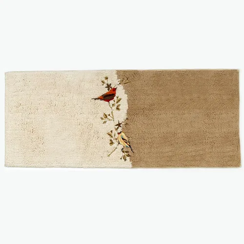 Vista 8 de Avanti Linens - Cortina de tela para la ducha, decoración de baño inspirada en la naturaleza (Colección Aves Doradas, 72")