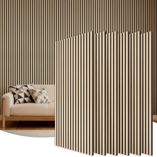 Vista 22 de TONOR Paneles de pared de madera para decoración de paredes interiores, paquete de 2 unidades de 47.2 x 23.6 pulgadas