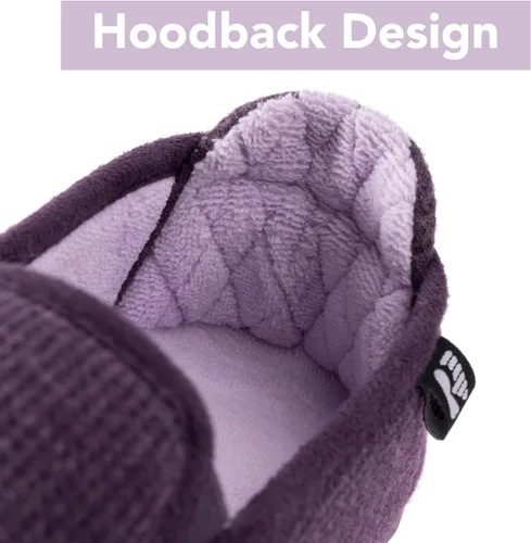Vista 4 de RockDove Pantuflas con capucha de dos tonos para mujer con plantilla extraíble