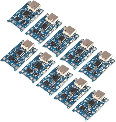 Vista 7 de AITRIP 10pcs TP4056 Tipo-c USB 5V 1A 18650 Cargador de batería de litio Módulo de carga Junta de carga con funciones de protección dual