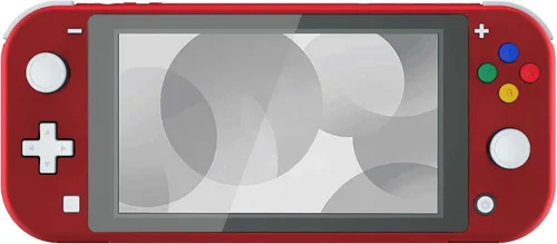 Vista 3 de eXtremeRate Soft Touch Scarlet Red DIY Replacement Shell for Nintendo Switch Lite, NSL Handheld Controller Housing wScreen Protector, Custom Case