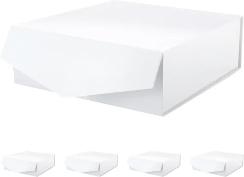 Vista 9 de Caja de regalo negra con tapa magnética para regalo Negro-9