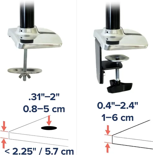 Vista 8 de Ergotron – Brazo para monitor LX, soporte de escritorio para un solo monitor – se adapta a monitores de computadora planos, curvos y ultraanchos